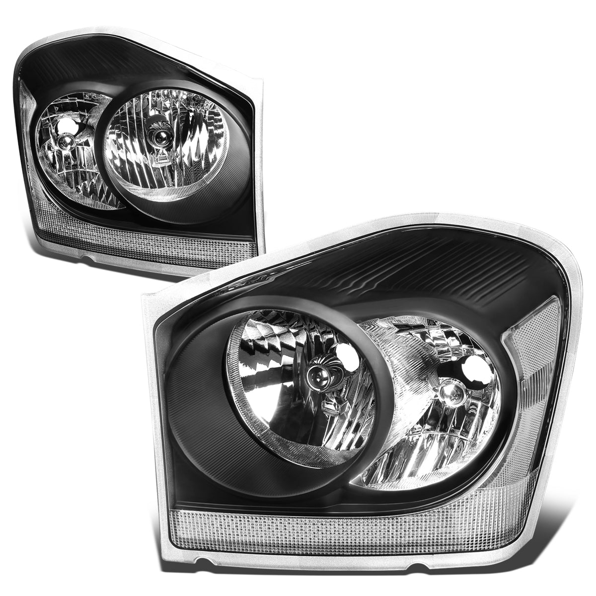 Factory Style Headlights<br>04-06 Dodge Durango