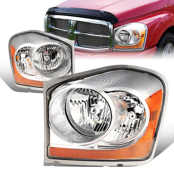 Factory Style Headlights<br>04-06 Dodge Durango