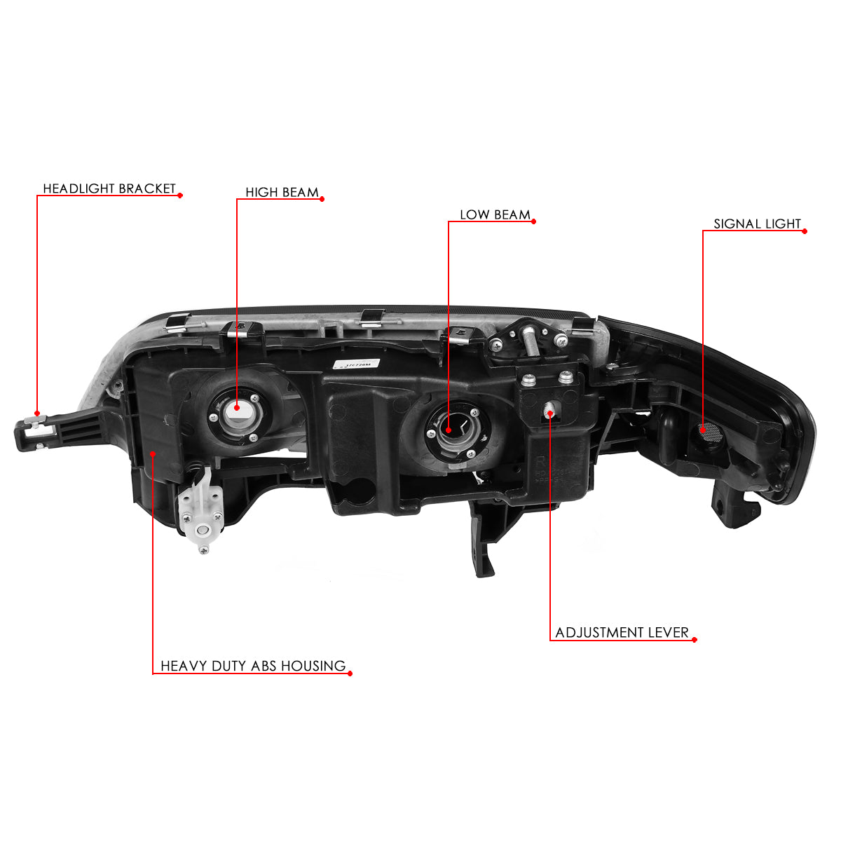 Factory Style Headlights<br>94-97 Honda Accord