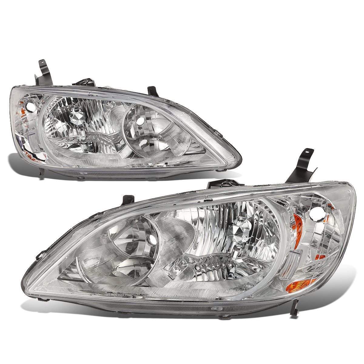 Factory Style Headlights <br>04-05 Honda Civic Sedan/ Coupe