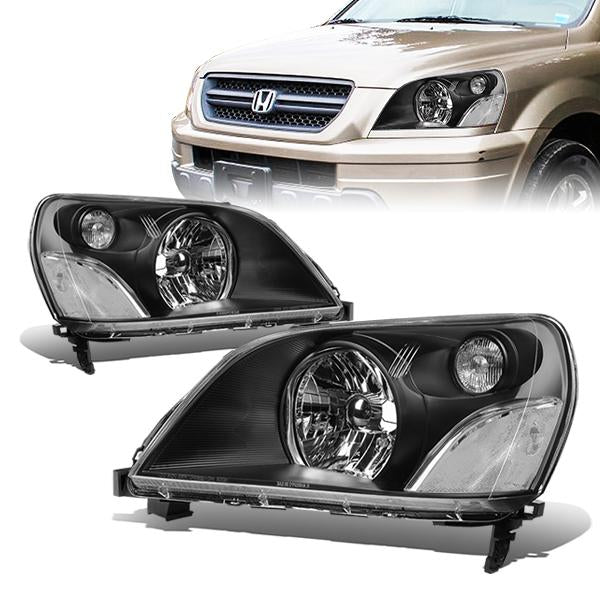 Factory Style Headlights<br>03-05 Honda Pilot