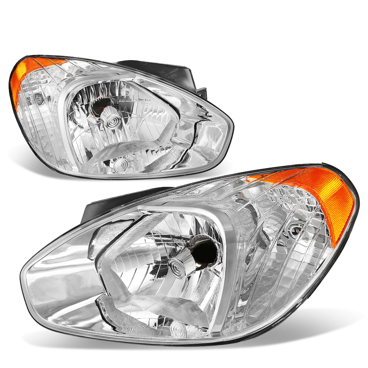 Factory Style Headlights<br>07-11 Hyundai Accent