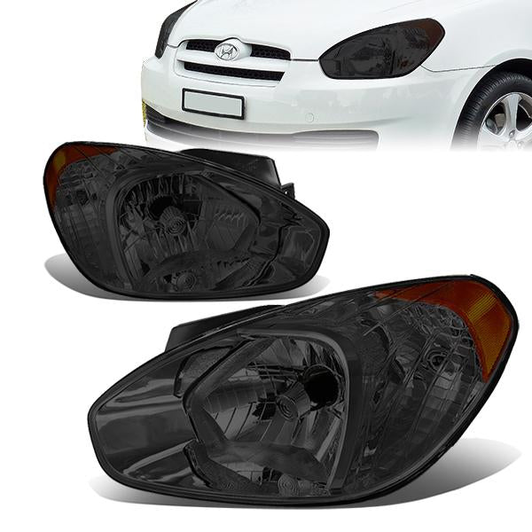 Factory Style Headlights<br>07-11 Hyundai Accent