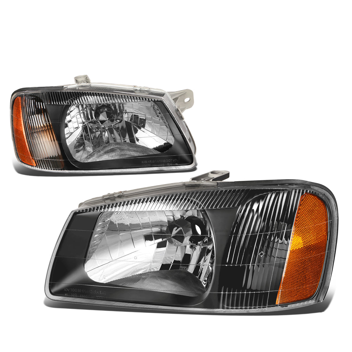 Factory Style Headlights<br>00-02 Hyundai Accent