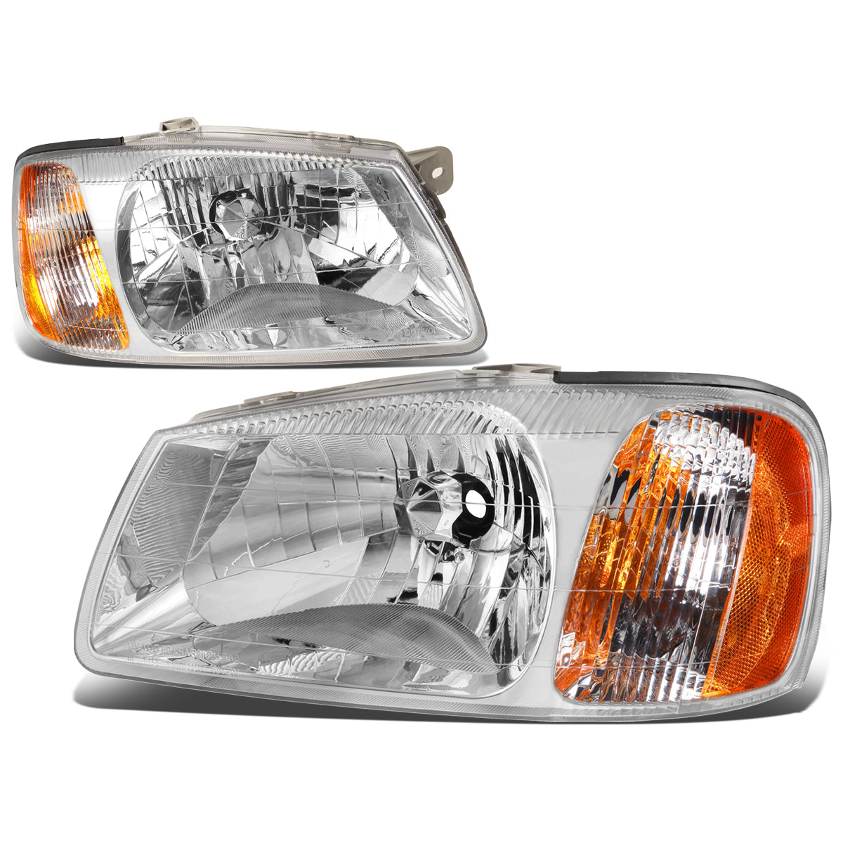 Factory Style Headlights<br>00-02 Hyundai Accent