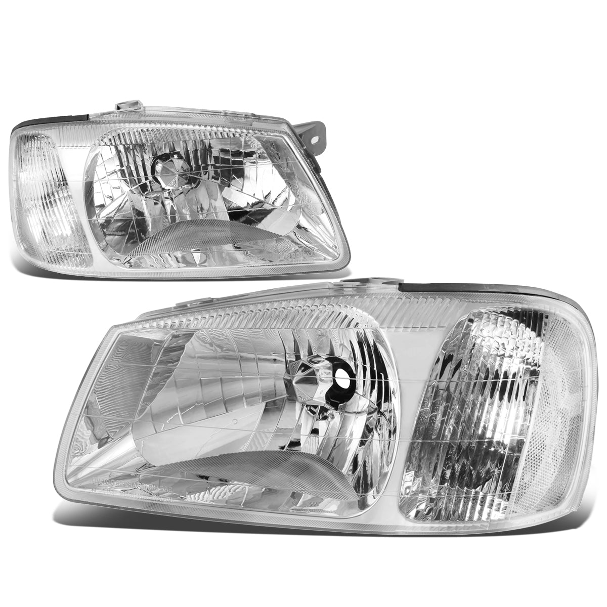 Factory Style Headlights<br>00-02 Hyundai Accent