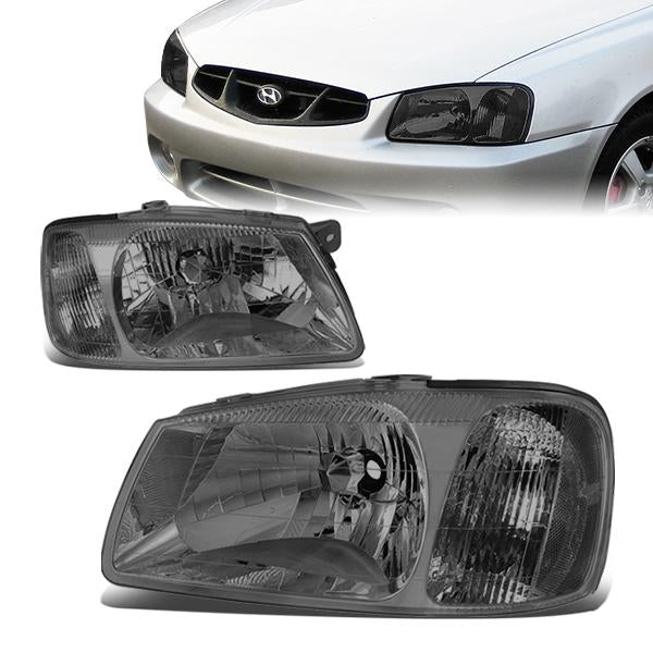 Factory Style Headlights<br>00-02 Hyundai Accent