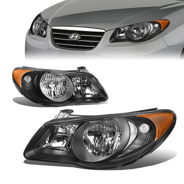 Factory Style Headlights<br>07-09 Hyundai Elantra