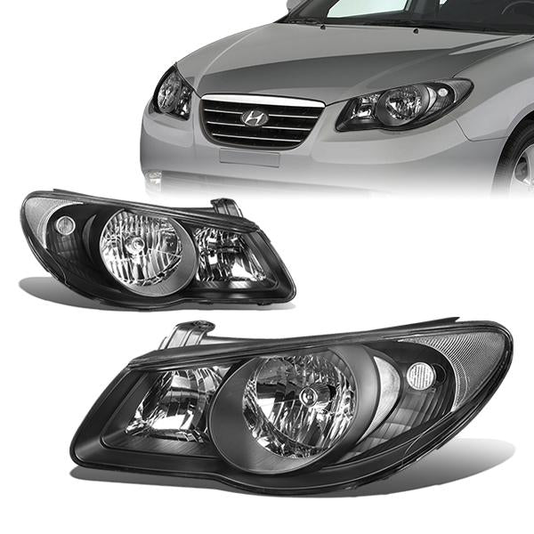 Factory Style Headlights<br>07-09 Hyundai Elantra