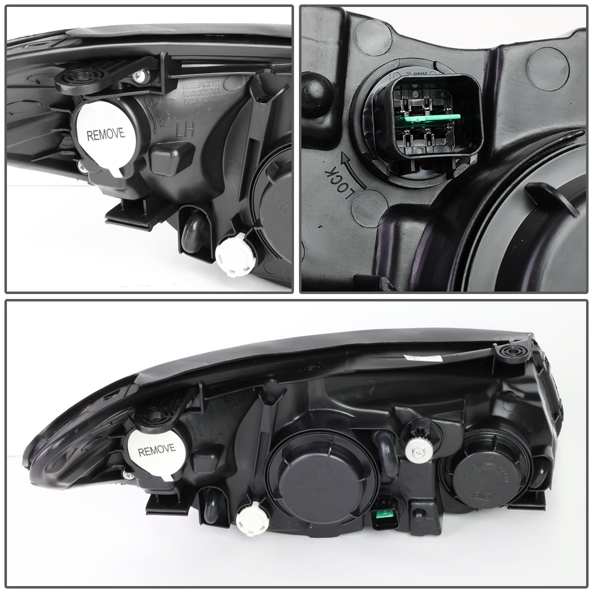 Factory Style Headlights<br>07-09 Hyundai Elantra