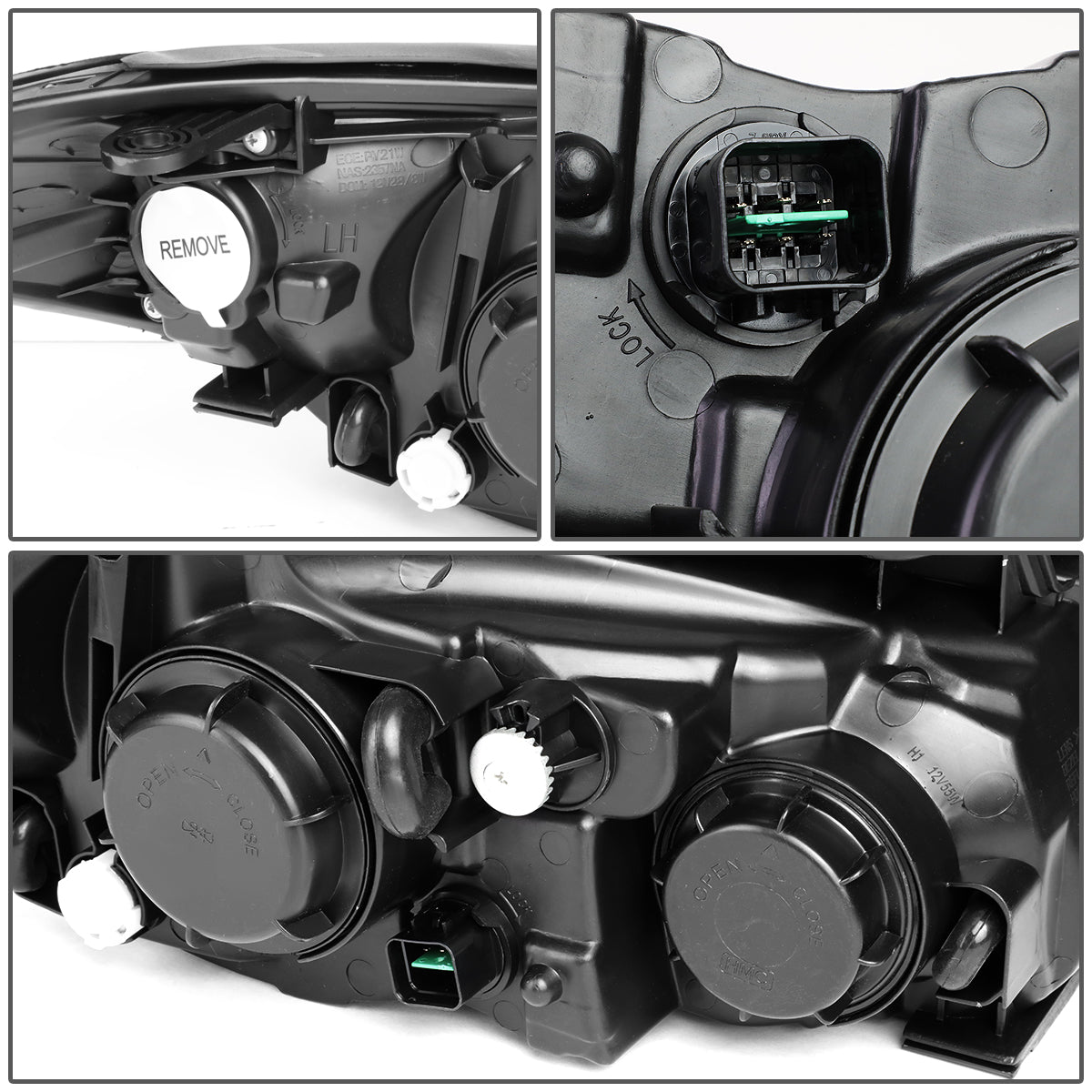 Factory Style Headlights<br>07-09 Hyundai Elantra