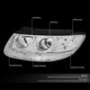 Factory Style Projector Headlights<br>07-12 Hyundai Santa Fe