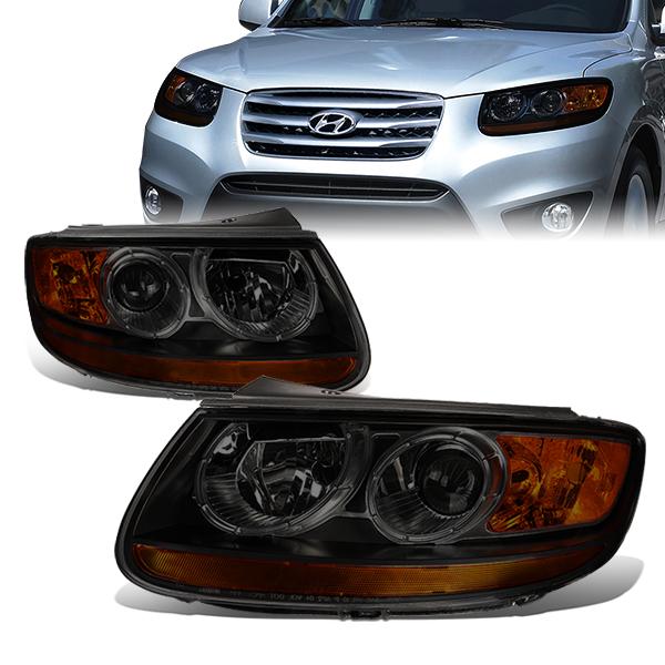 Factory Style Projector Headlights<br>07-12 Hyundai Santa Fe