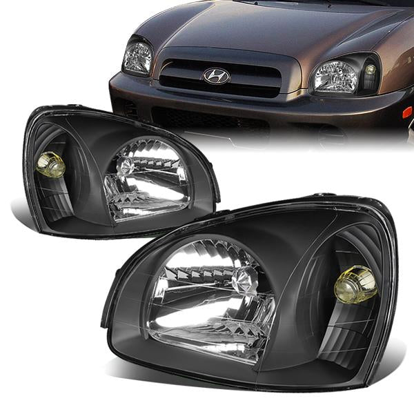 Factory Style Headlights<br>03-06 Hyundai Santa Fe