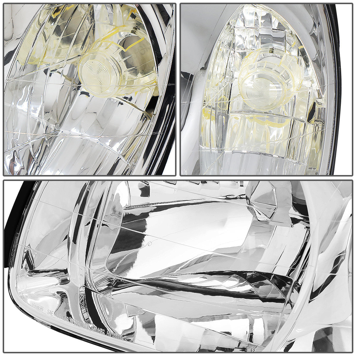 Factory Style Headlights<br>03-06 Hyundai Santa Fe