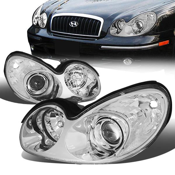 Factory Style Projector Headlights<br>02-05 Hyundai Sonata