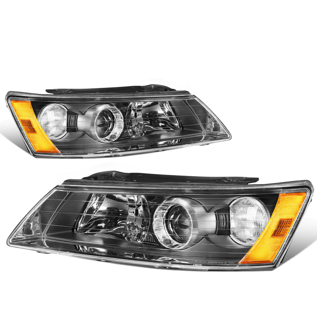 Factory Style Projector Headlights<br>06-08 Hyundai Sonata