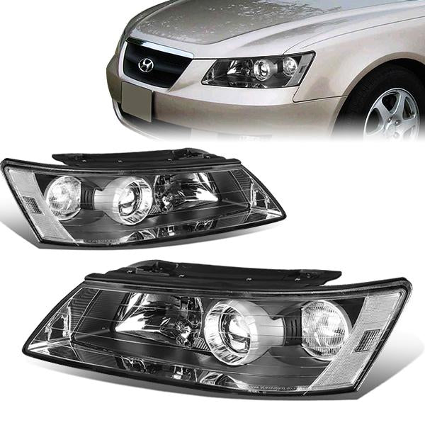 Factory Style Projector Headlights<br>06-08 Hyundai Sonata