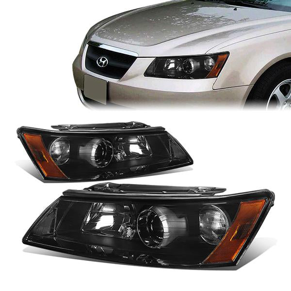 Factory Style Projector Headlights<br>06-08 Hyundai Sonata