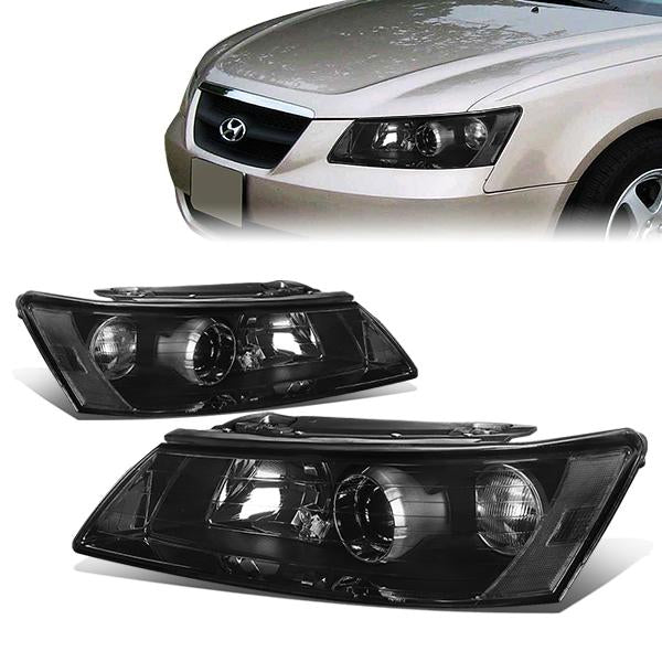 Factory Style Projector Headlights<br>06-08 Hyundai Sonata