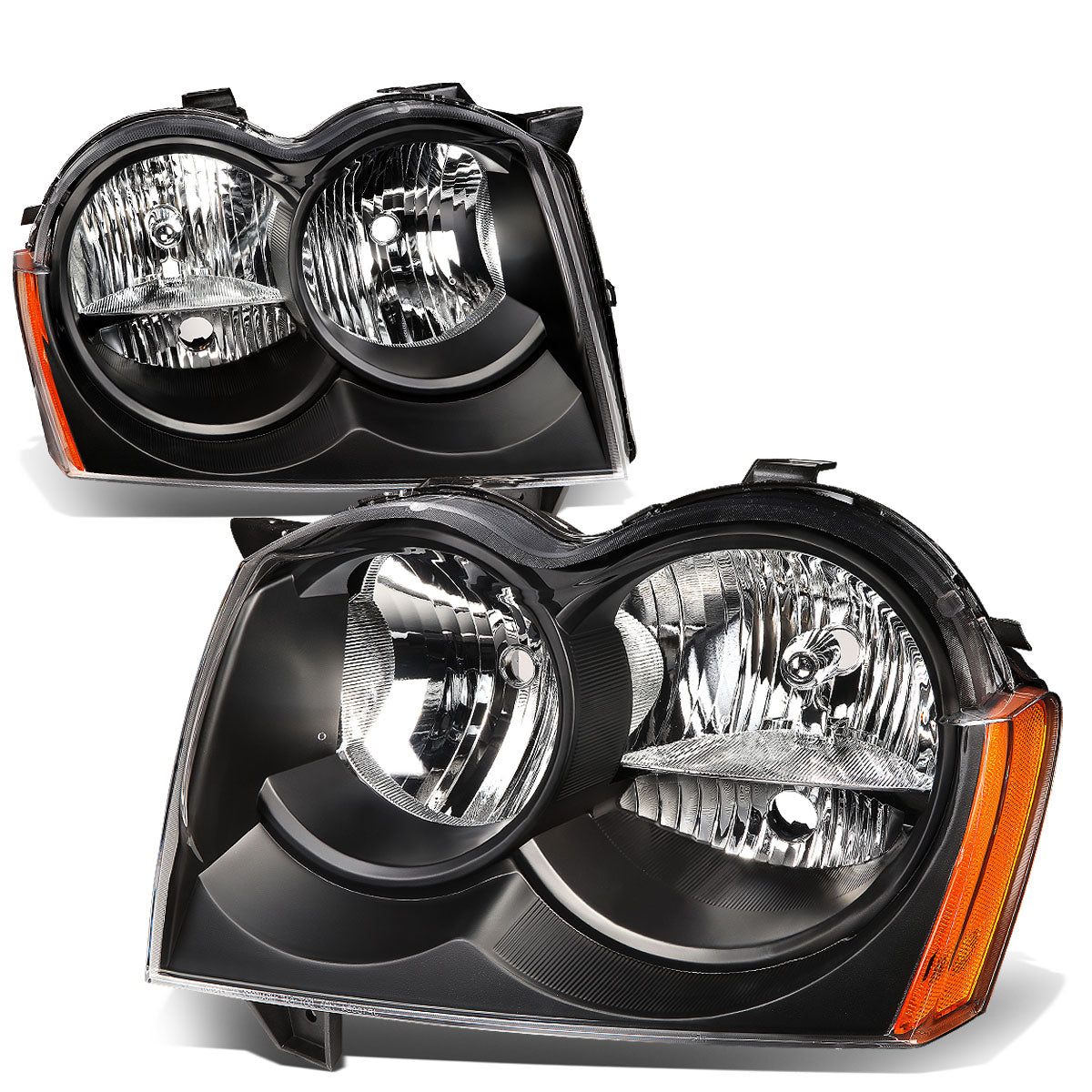 Factory Style Headlights<br>05-07 Jeep Grand Cherokee