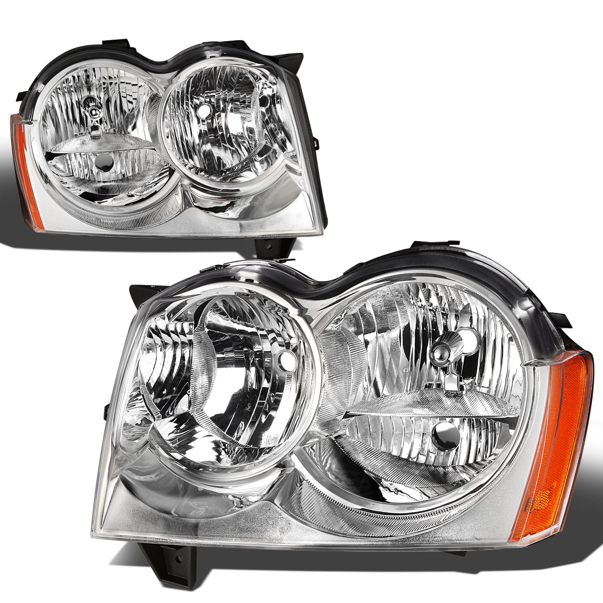 Factory Style Headlights<br>05-07 Jeep Grand Cherokee