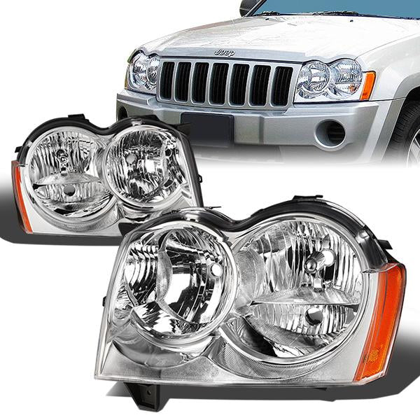 Factory Style Headlights<br>05-07 Jeep Grand Cherokee