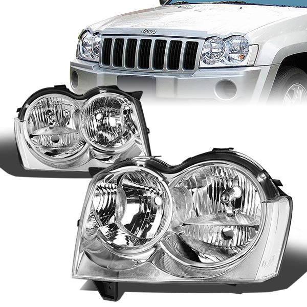 Factory Style Headlights<br>05-07 Jeep Grand Cherokee