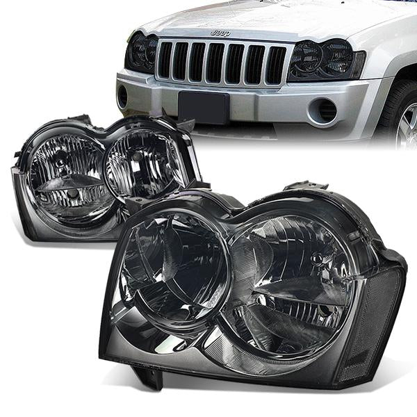 Factory Style Headlights<br>05-07 Jeep Grand Cherokee