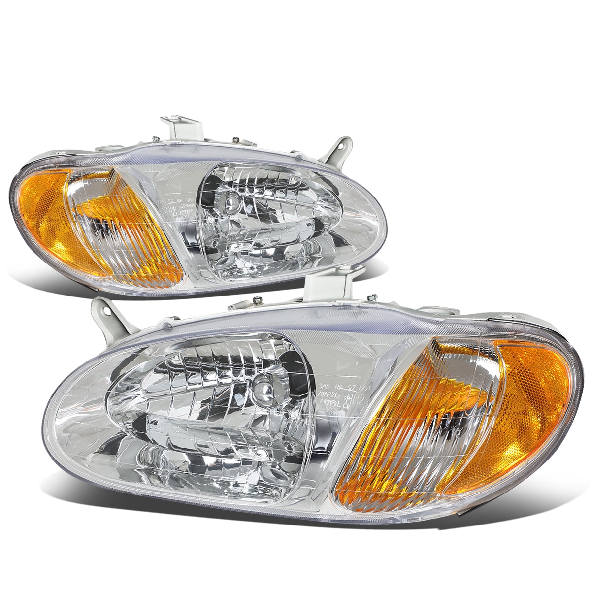 Factory Style Headlights<br>98-01 Kia Sephia