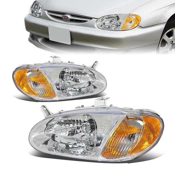 Factory Style Headlights<br>98-01 Kia Sephia