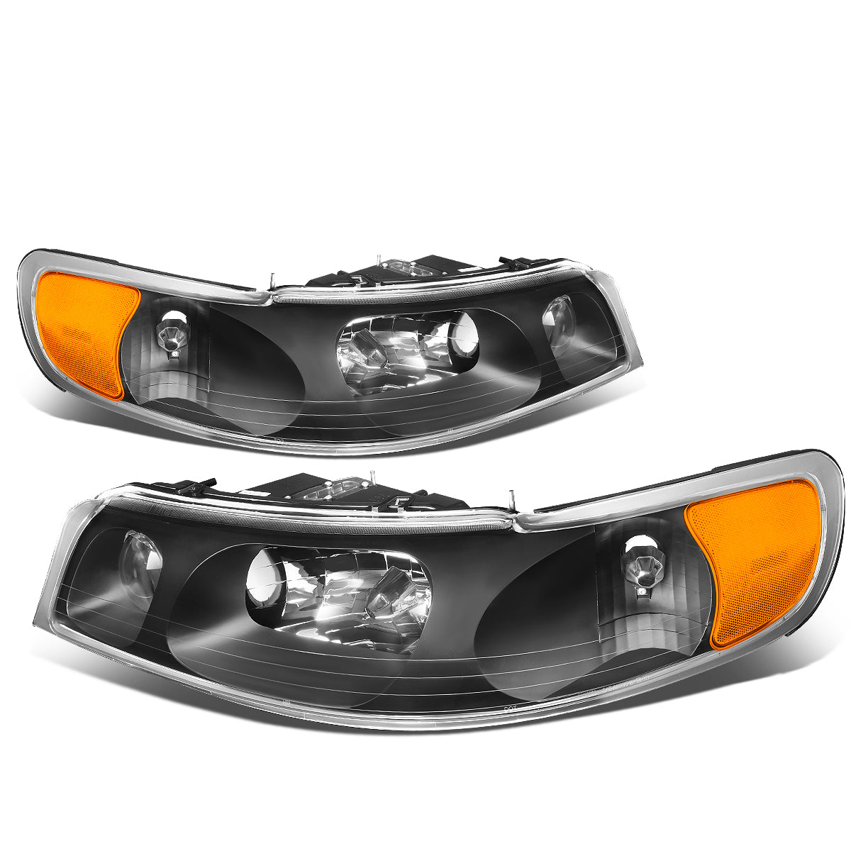 Factory Style Headlights<br>98-02 Lincoln Town Car