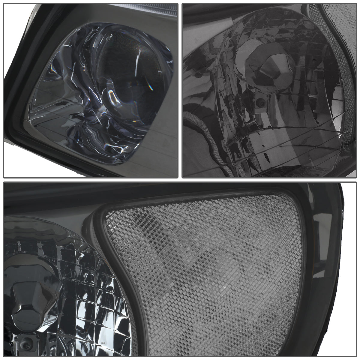 Factory Style Headlights<br>98-02 Lincoln Town Car