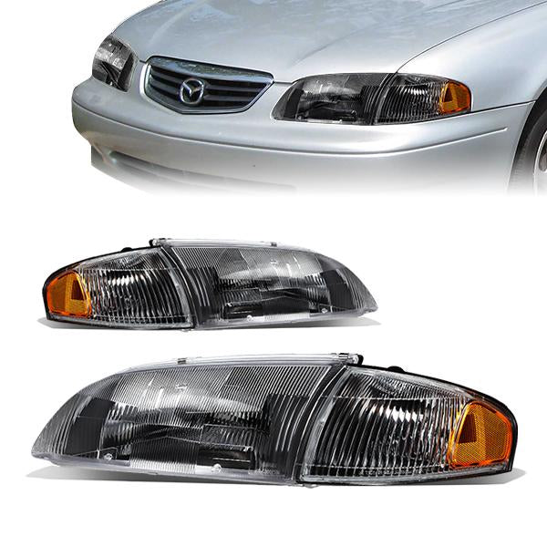 Factory Style Headlights<br>98-99 Mazda 626