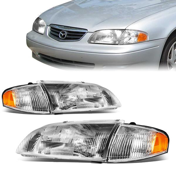 Factory Style Headlights<br>98-99 Mazda 626