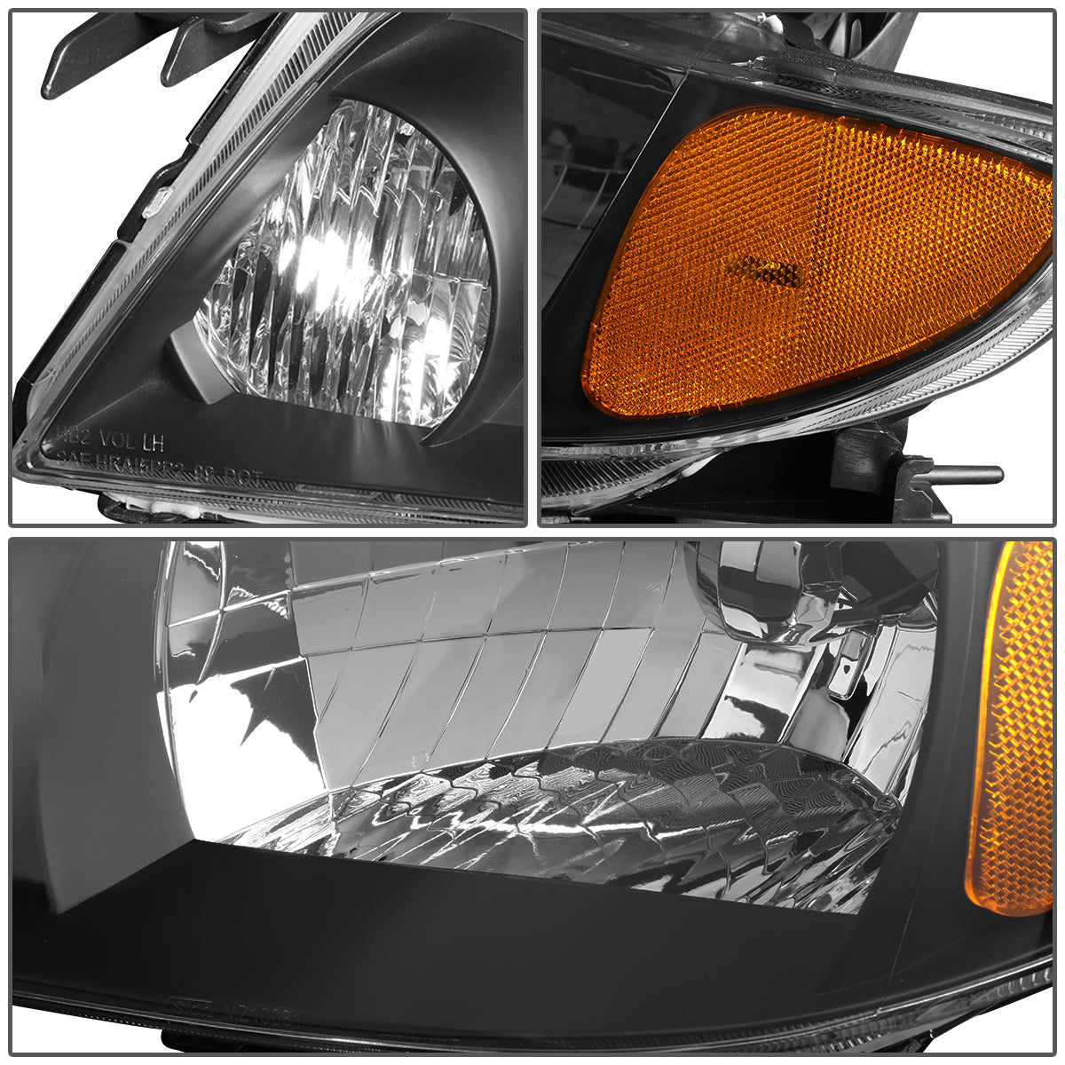 Factory Style Headlights <br>01-03 Mazda Protege