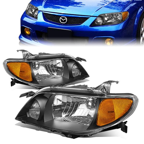 Factory Style Headlights <br>01-03 Mazda Protege