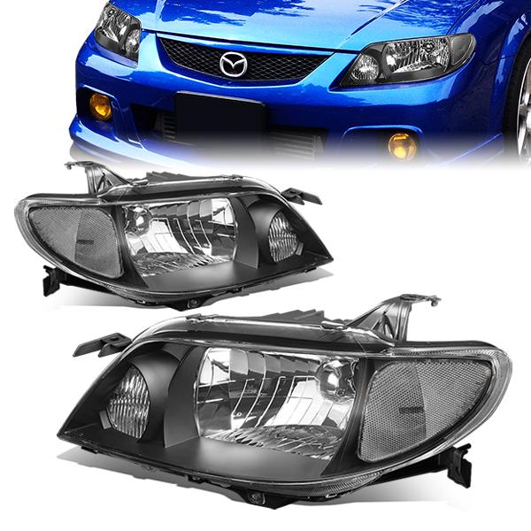 Factory Style Headlights <br>01-03 Mazda Protege