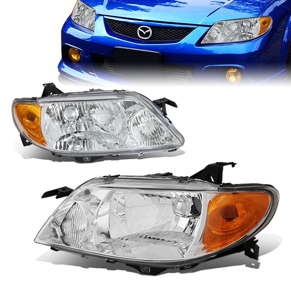 Factory Style Headlights <br>01-03 Mazda Protege