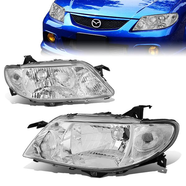 Factory Style Headlights <br>01-03 Mazda Protege