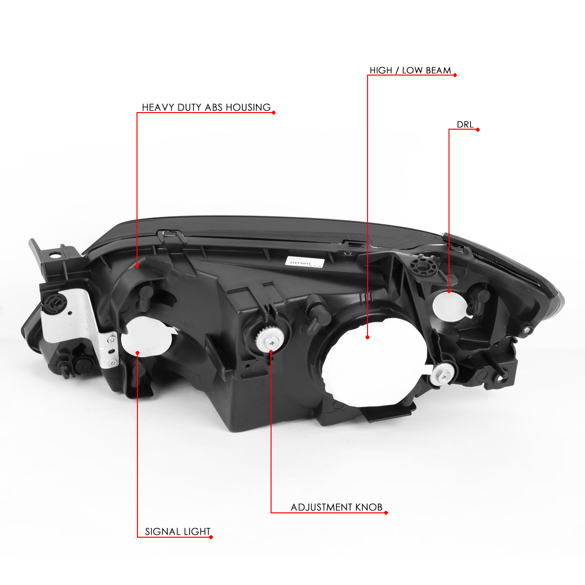 Factory Style Headlights <br>01-03 Mazda Protege