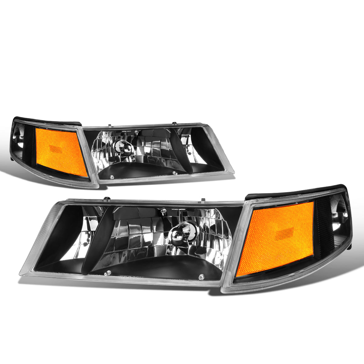 Factory Style Headlights <br>98-02 Mercury Grand Marquis