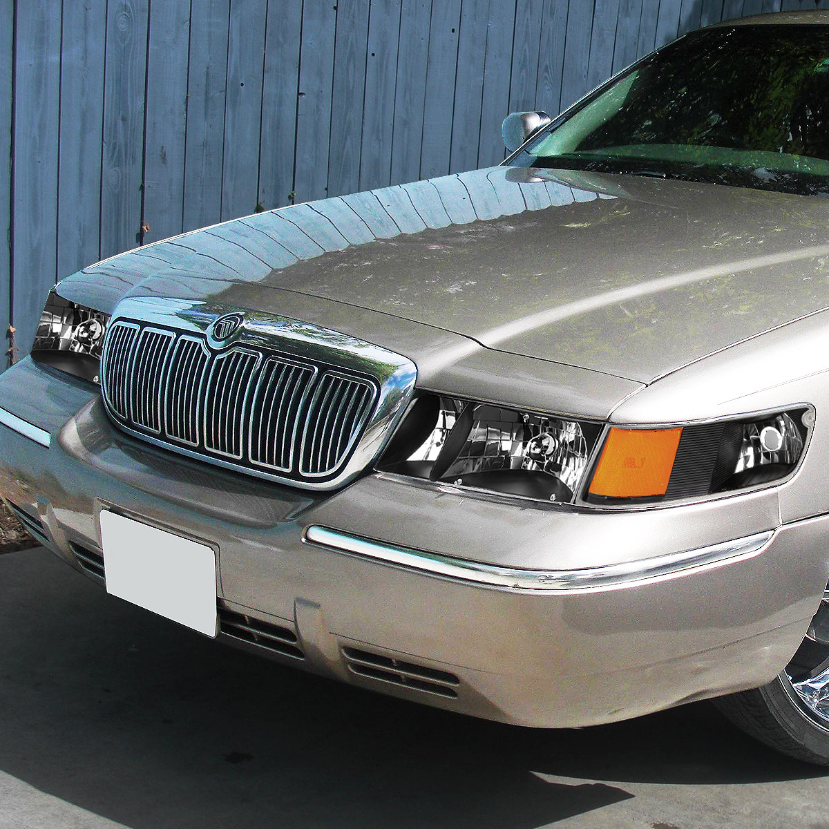 Factory Style Headlights <br>98-02 Mercury Grand Marquis