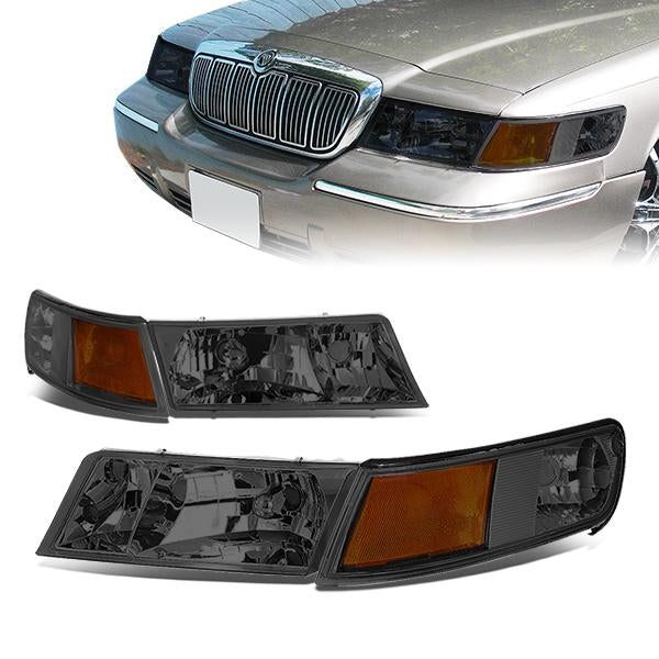 Factory Style Headlights <br>98-02 Mercury Grand Marquis