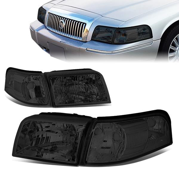 Factory Style Headlights <br>06-11 Mercury Grand Marquis