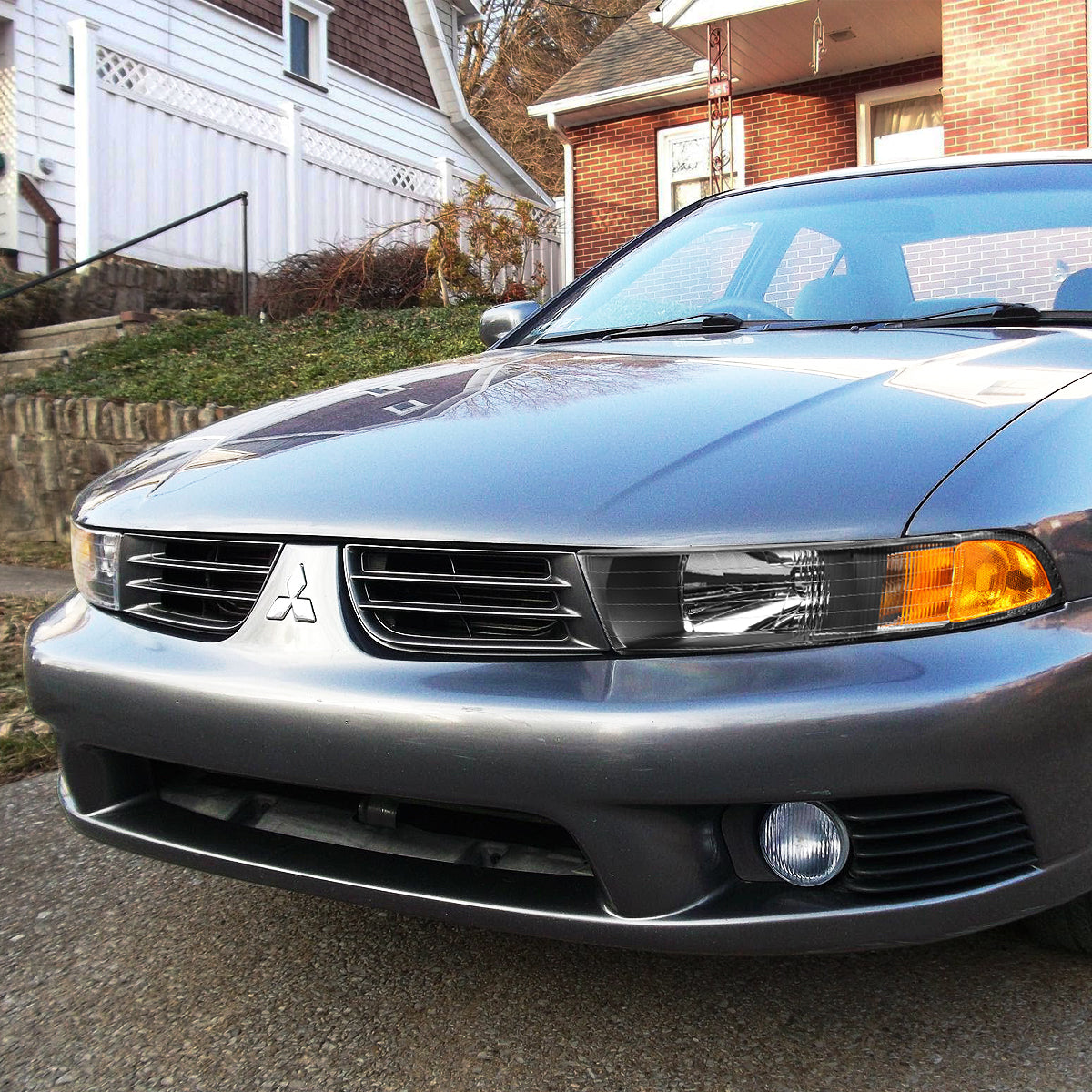 Factory Style Headlights <br>99-03 Mitsubishi Galant