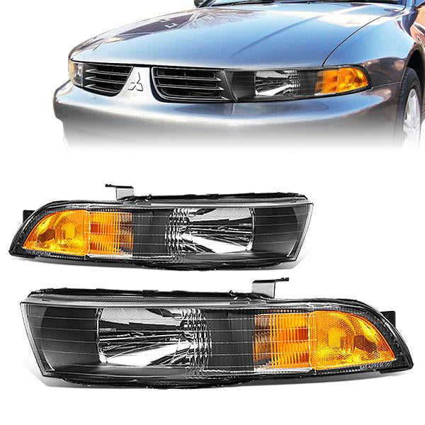 Factory Style Headlights <br>99-03 Mitsubishi Galant