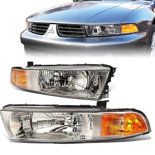 Factory Style Headlights <br>99-03 Mitsubishi Galant