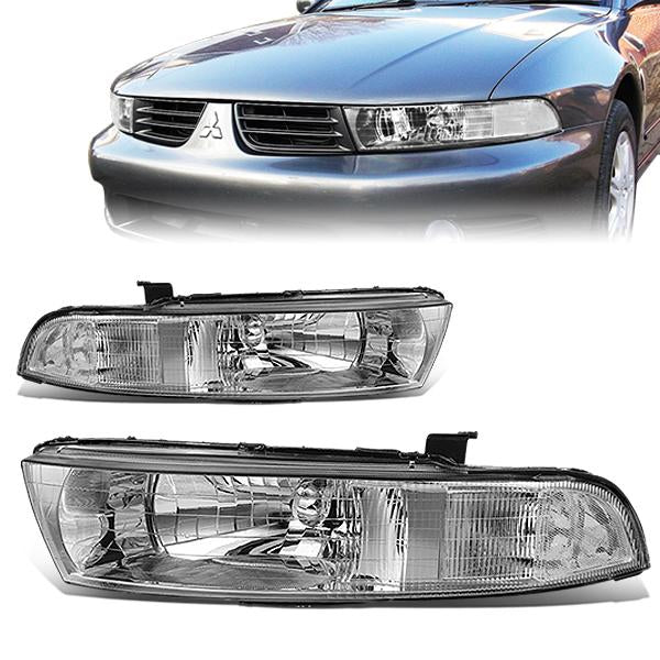 Factory Style Headlights <br>99-03 Mitsubishi Galant