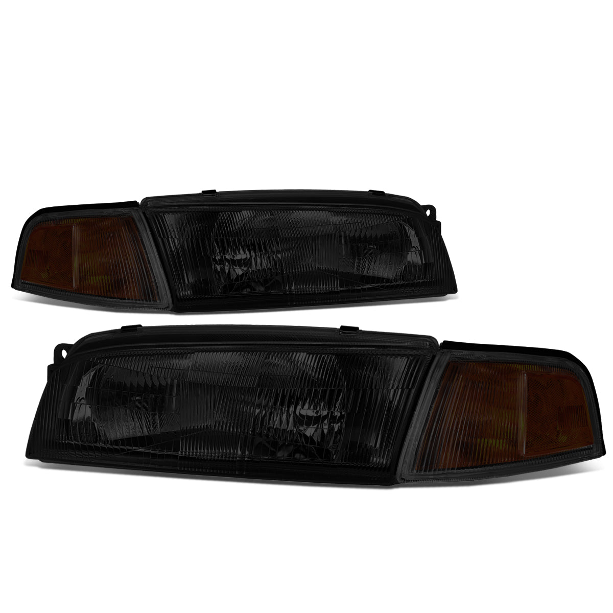 Factory Style Headlights <br>97-01 Mitsubishi Mirage Sedan